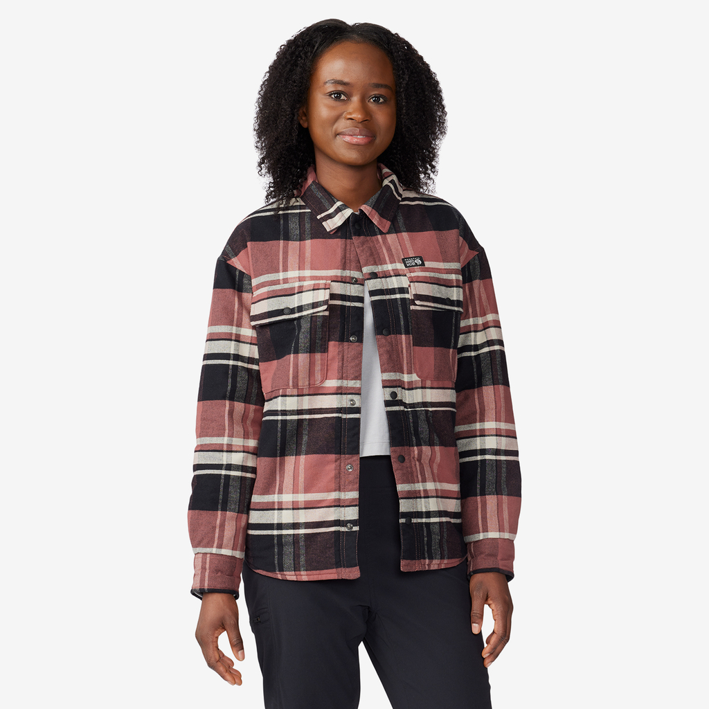 Mountain Hardwear W Flannel Shacket in ROT