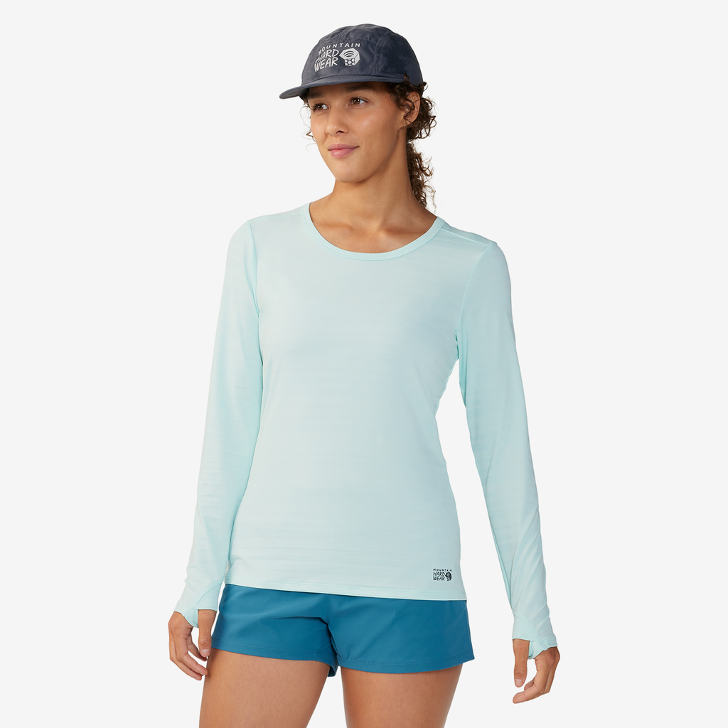 Mountain Hardwear W Mighty Stripe™ Long Sleeve in BLAU