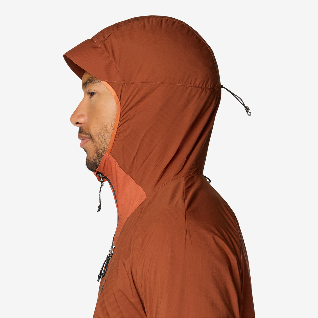 Mountain Hardwear M Kor AirShell™ Hybrid Hooded Jacket in BRAUN