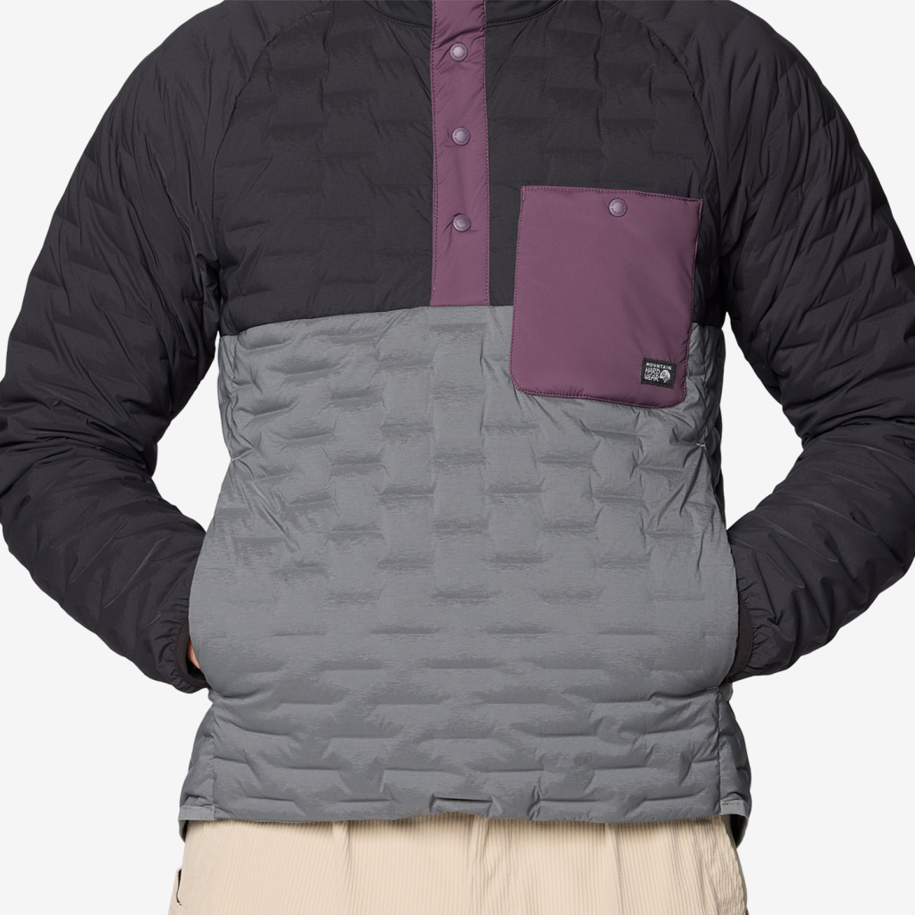 Mountain Hardwear M Stretchdown™ Light Snap Neck in GRAU