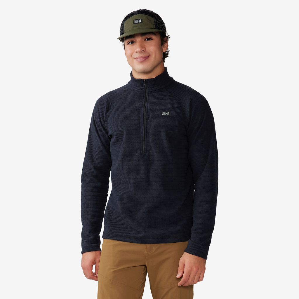 Mountain Hardwear M Summit Grid™ Half Zip in SCHWARZ