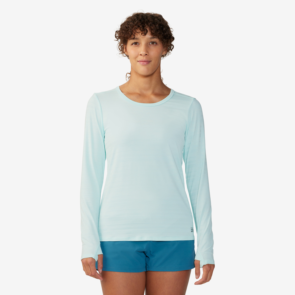 Mountain Hardwear W Mighty Stripe™ Long Sleeve in BLAU