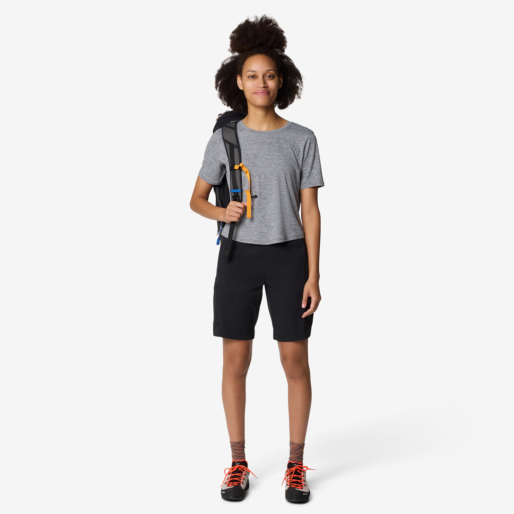 Mountain Hardwear W Sunblocker™ Short Sleeve in SCHWARZ
