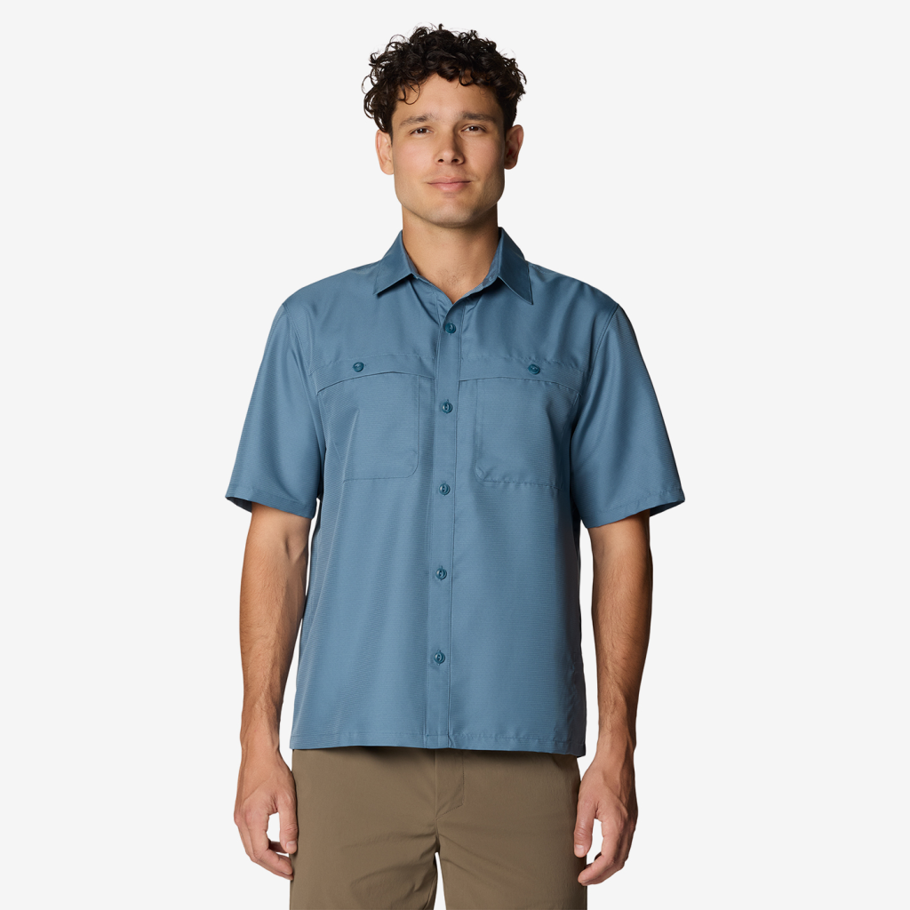 Mountain Hardwear M Sun Drift™ Cooling Short Sleeve Shirt in BLAU