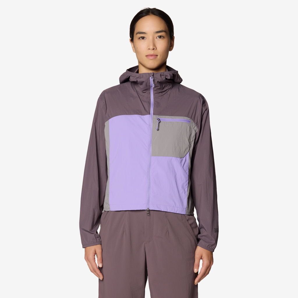 Mountain Hardwear W Wind Veil™ Hooded Jacket in VIOLETT
