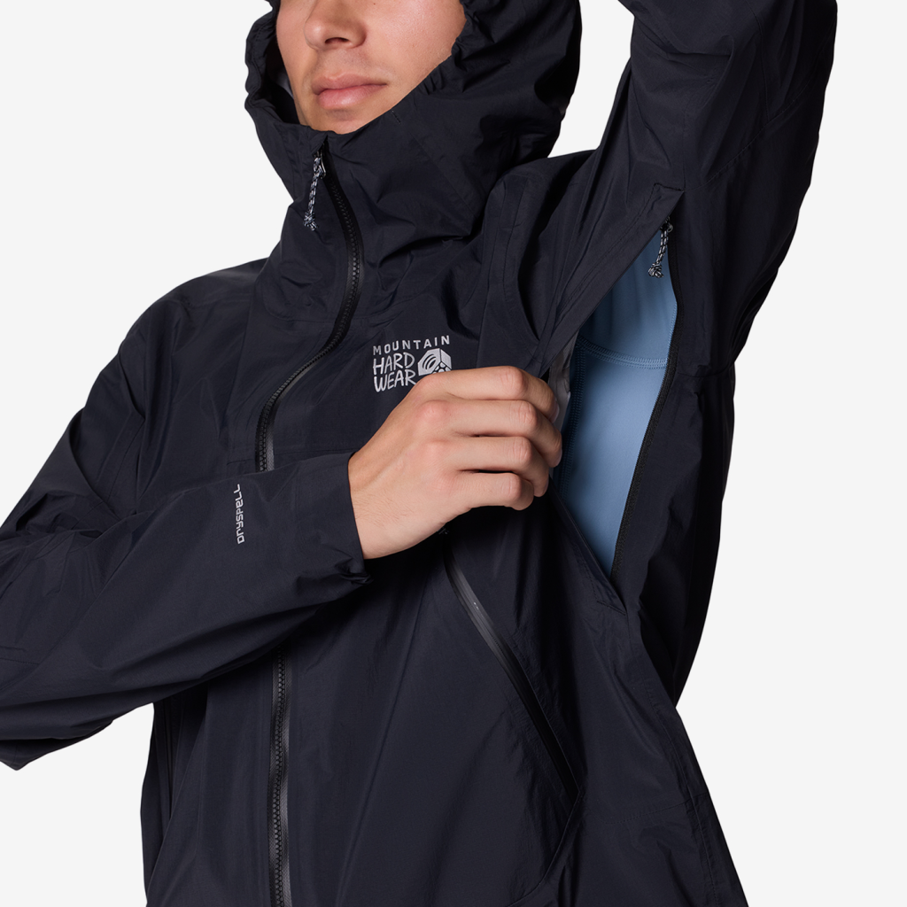 Mountain Hardwear M Cloud Cipher™ Hooded Jacket in SCHWARZ