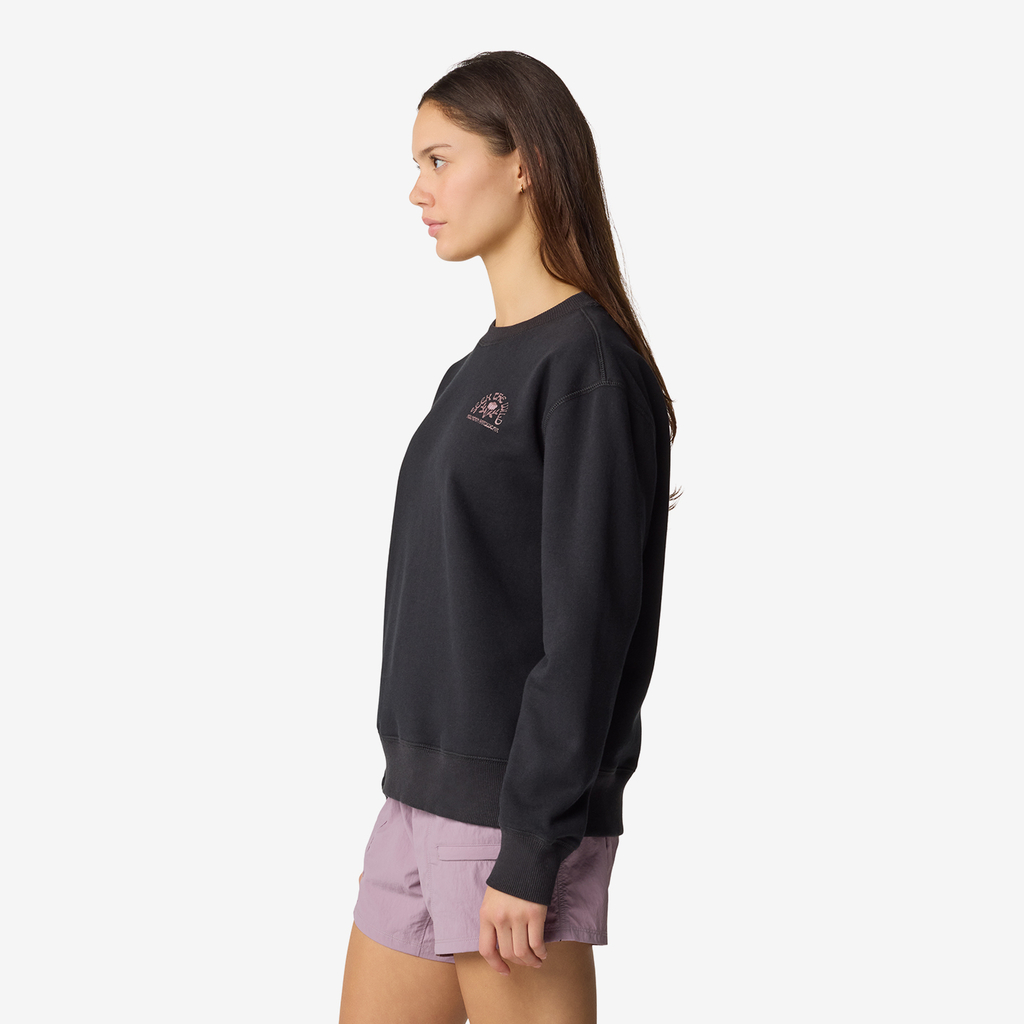 Mountain Hardwear W Seek Floral™ Pullover Crew in SCHWARZ