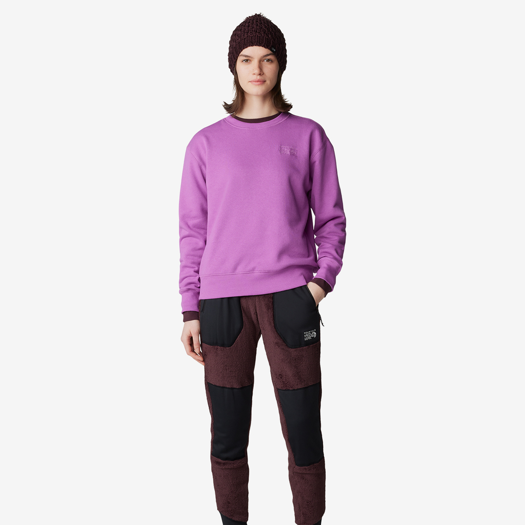 Mountain Hardwear W MHW Logo Pullover Crew in PINK
