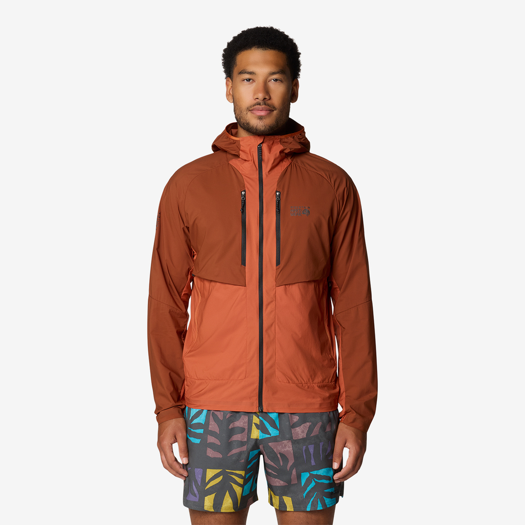 Mountain Hardwear M Kor AirShell™ Hybrid Hooded Jacket in BRAUN