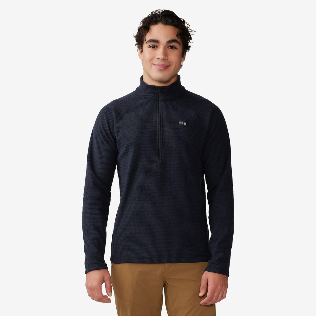 Mountain Hardwear M Summit Grid™ Half Zip in SCHWARZ