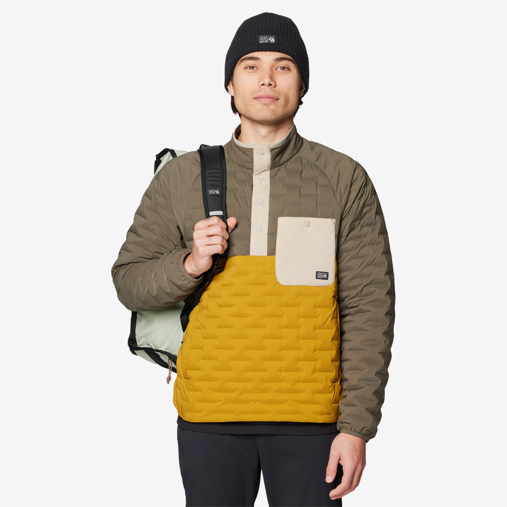 Mountain Hardwear M Stretchdown™ Light Snap Neck in GELB