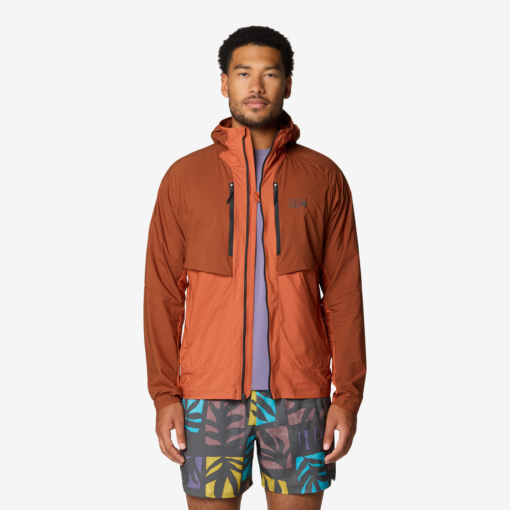 Mountain Hardwear M Kor AirShell™ Hybrid Hooded Jacket in BRAUN
