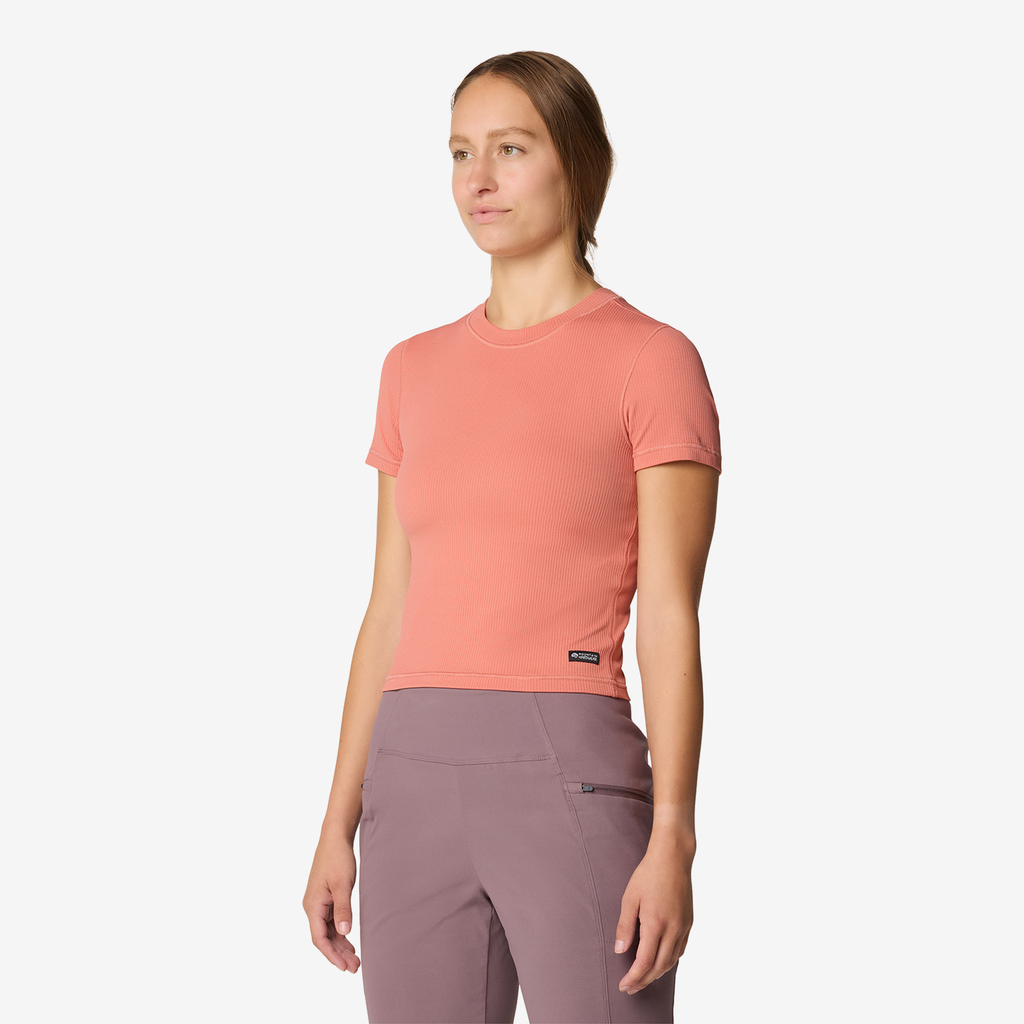 Mountain Hardwear W Peak Knit™ Short Sleeve in PINK
