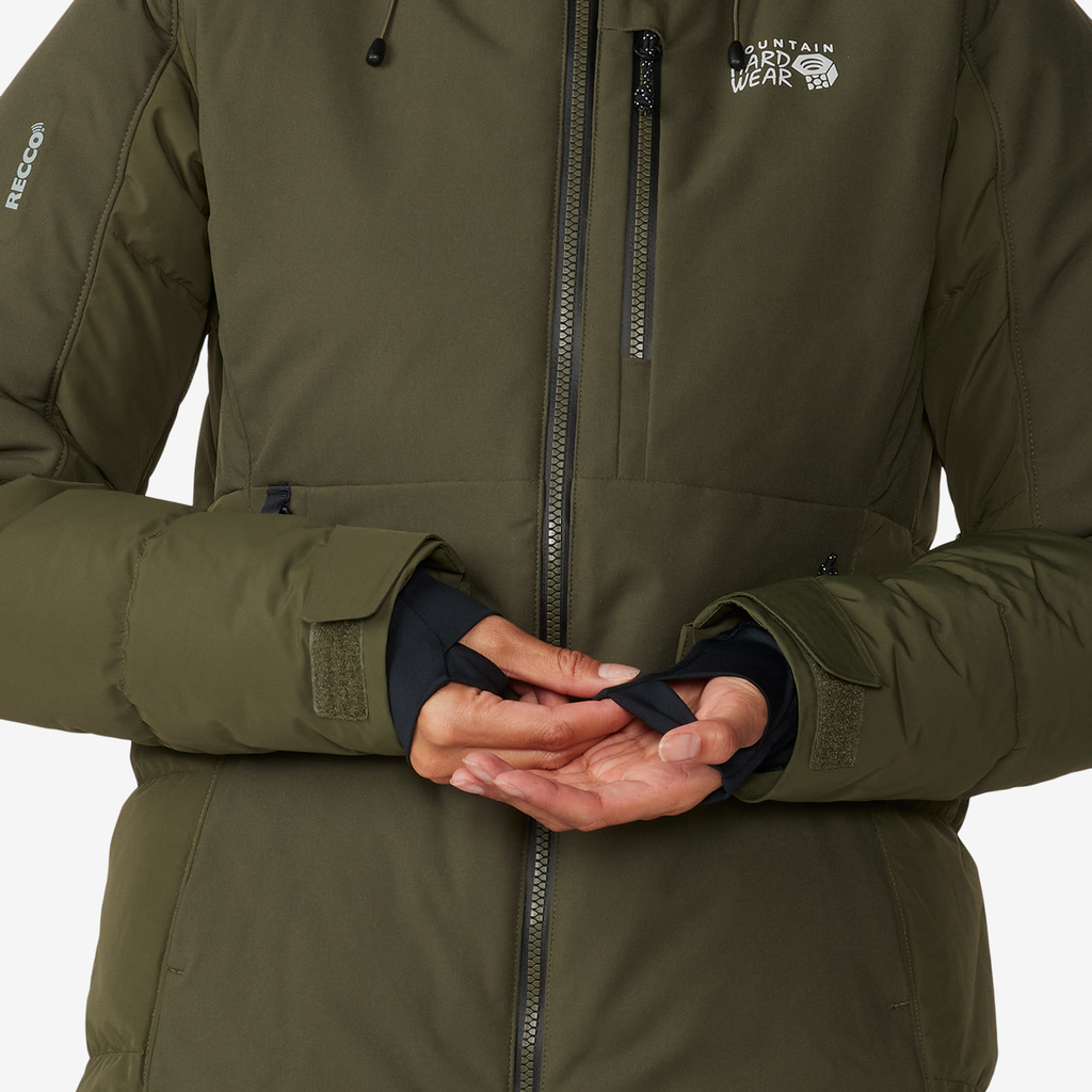 Mountain Hardwear W Powder Down Jacket in GRÜN