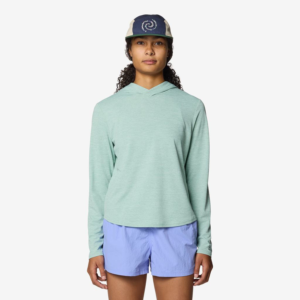 Mountain Hardwear W Sunblocker Long Sleeve Hoody in GRÜN