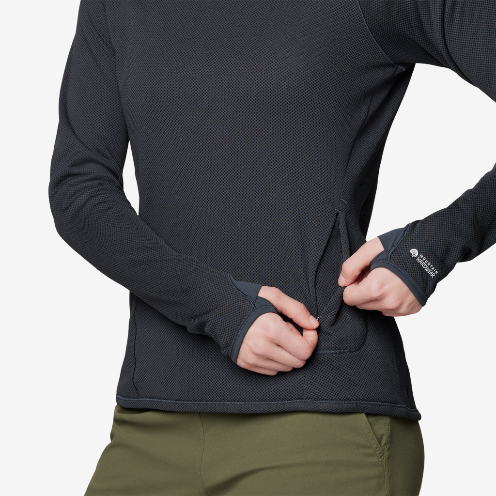 Mountain Hardwear W Airmesh™ Long Sleeve in SCHWARZ