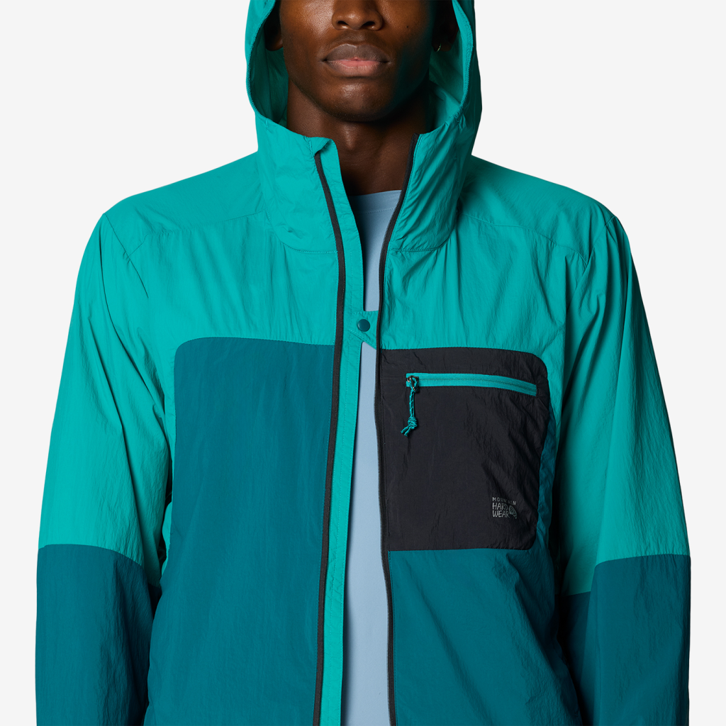 Mountain Hardwear M Wind Veil™ Hooded Jacket in GRÜN