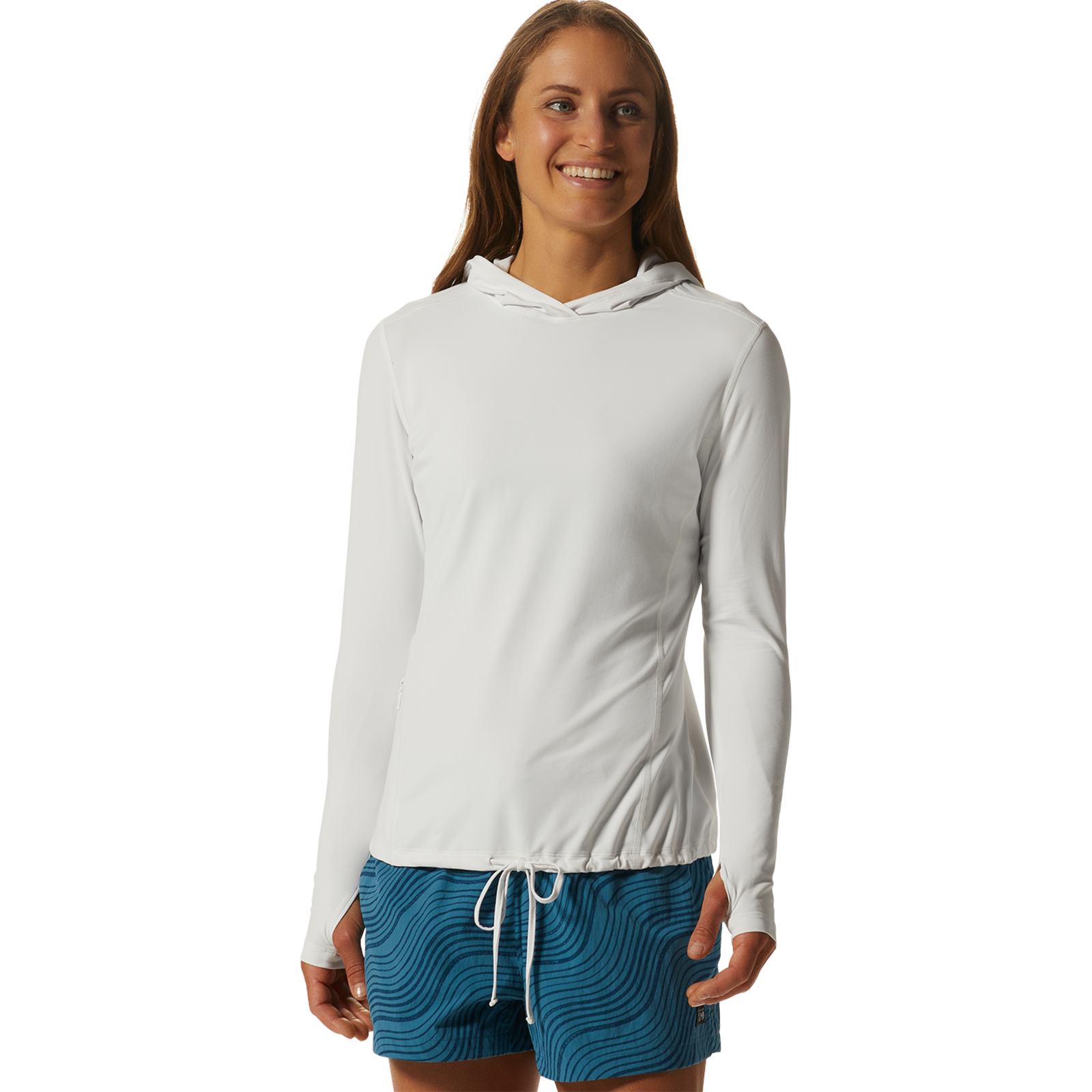 Mountain Hardwear W Crater Lake LS Funktionsshirt für Damen in WEISS