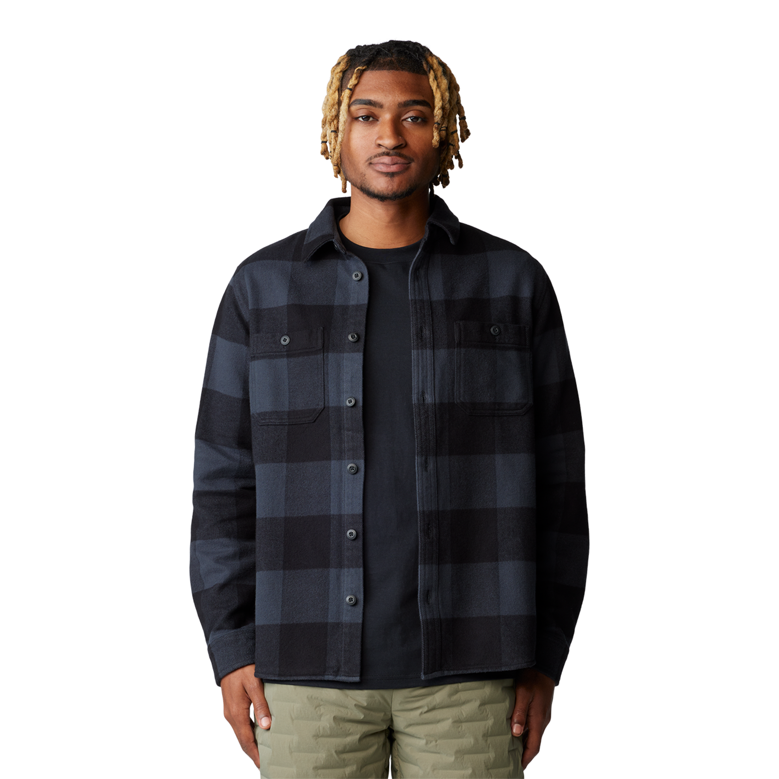 Mountain Hardwear M Plusher™ Long Sleeve Shirt in SCHWARZ