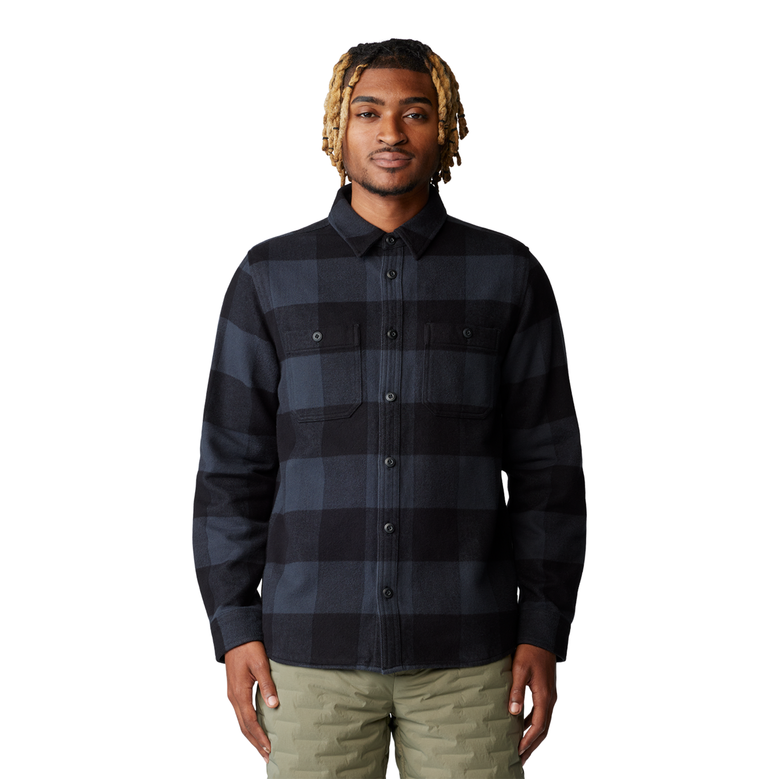 Mountain Hardwear M Plusher™ Long Sleeve Shirt in SCHWARZ