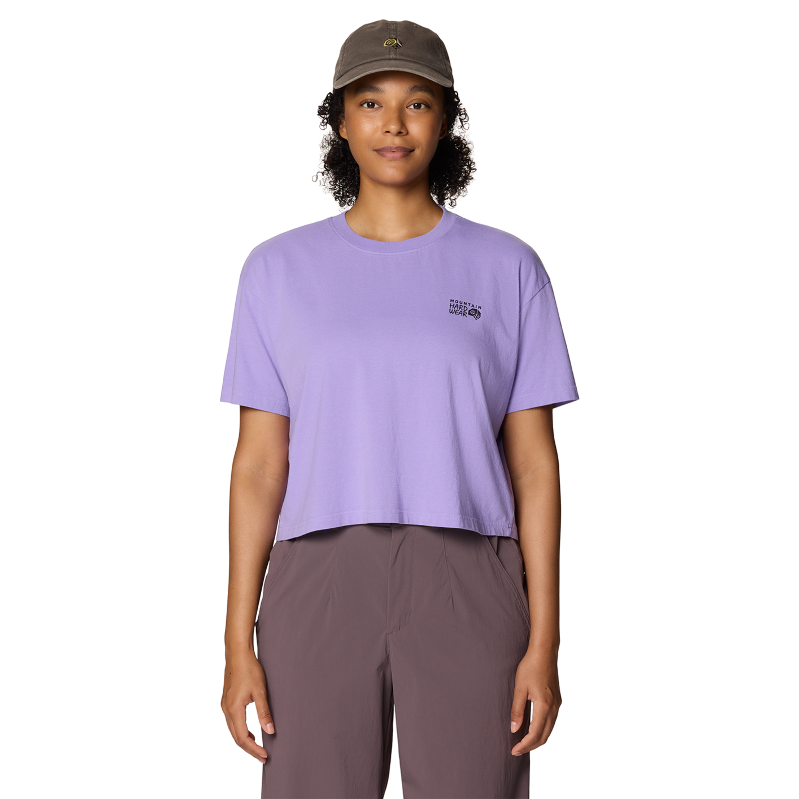 Mountain Hardwear W MHW™ Logo Boxy Crop Short Sleeve in