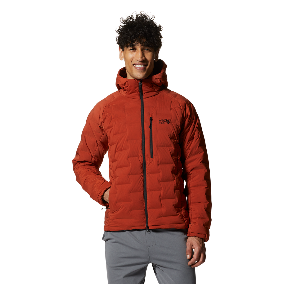 Mountain Hardwear M Stretchdown™ Hoody in ORANGE