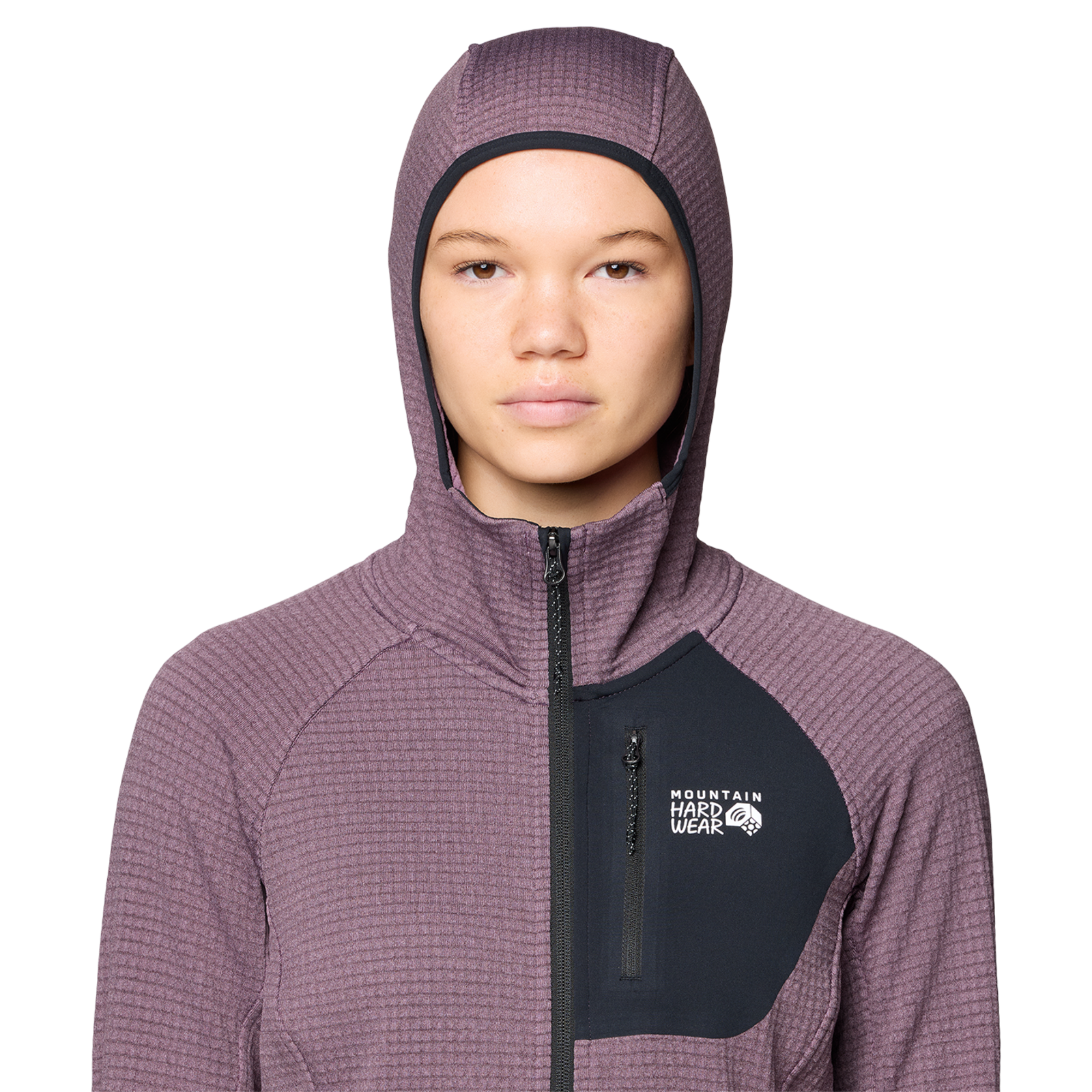 Mountain Hardwear W Polartec® Power Grid™ Full Zip Hoody in VIOLETT