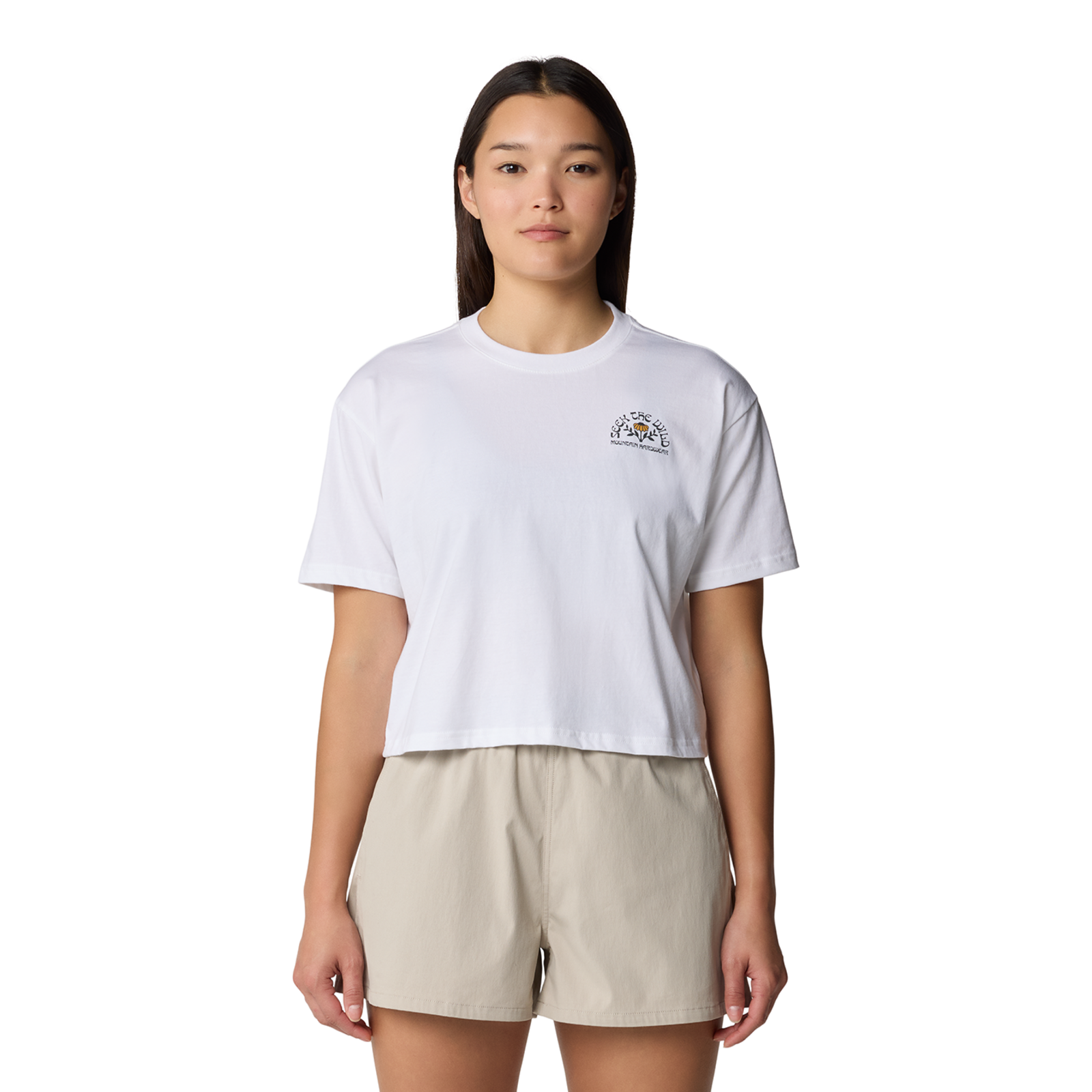 Mountain Hardwear W Seek Floral Boxy Crop Short Sleeve in