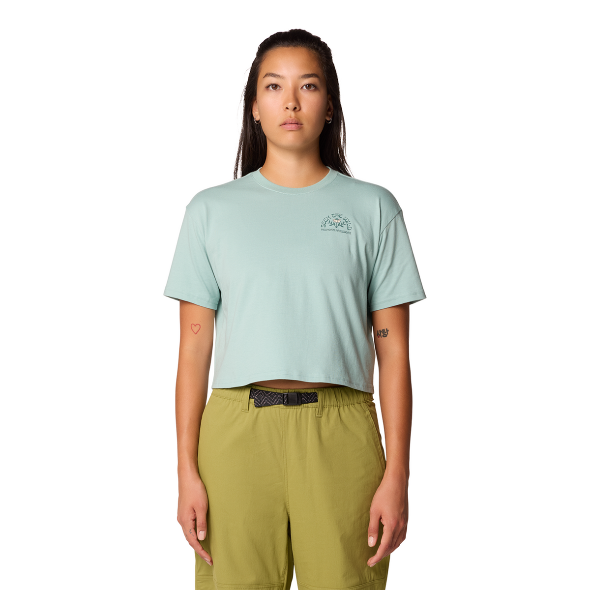 Mountain Hardwear W Seek Floral Boxy Crop Short Sleeve in
