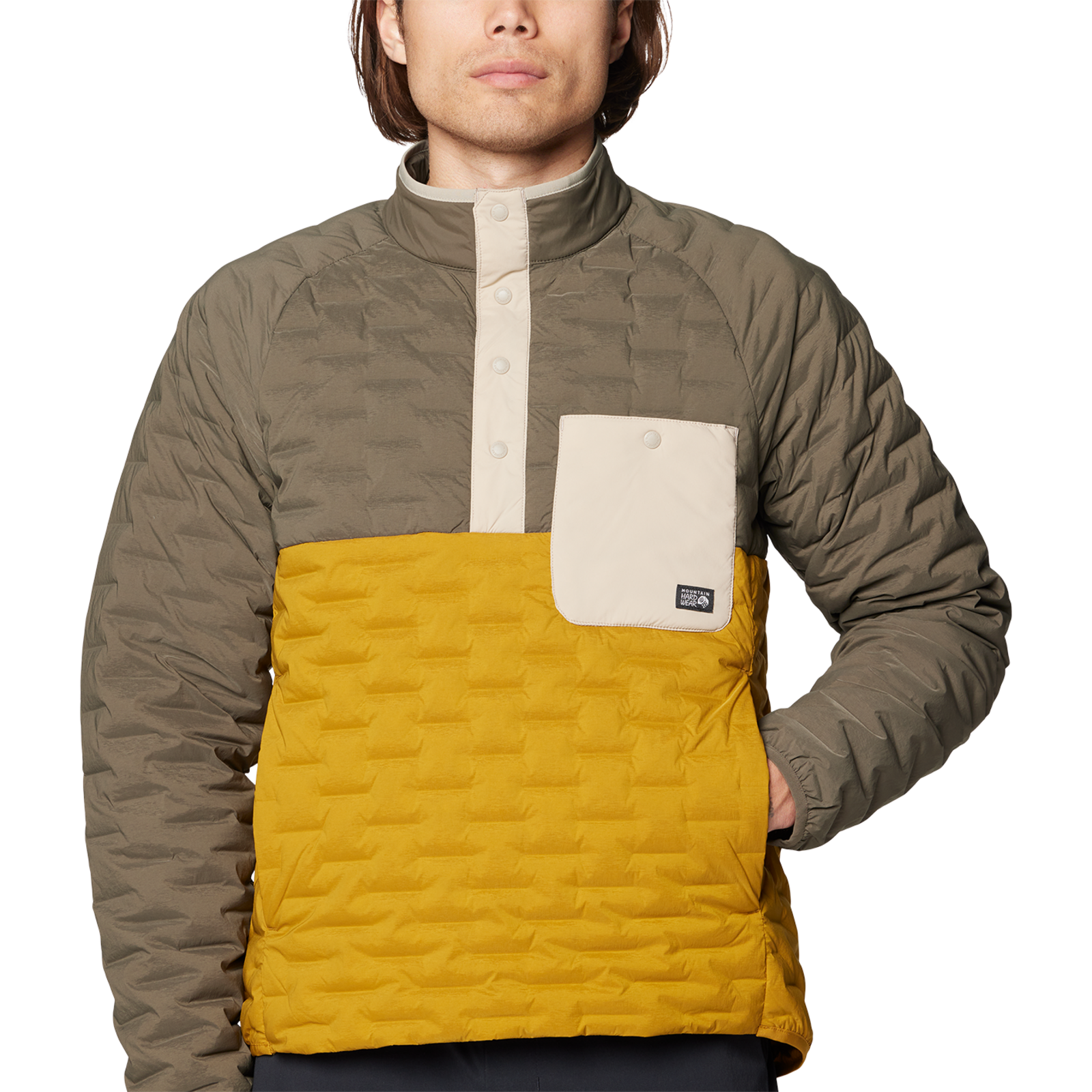 Mountain Hardwear M Stretchdown™ Light Snap Neck in MEHRFARBIG