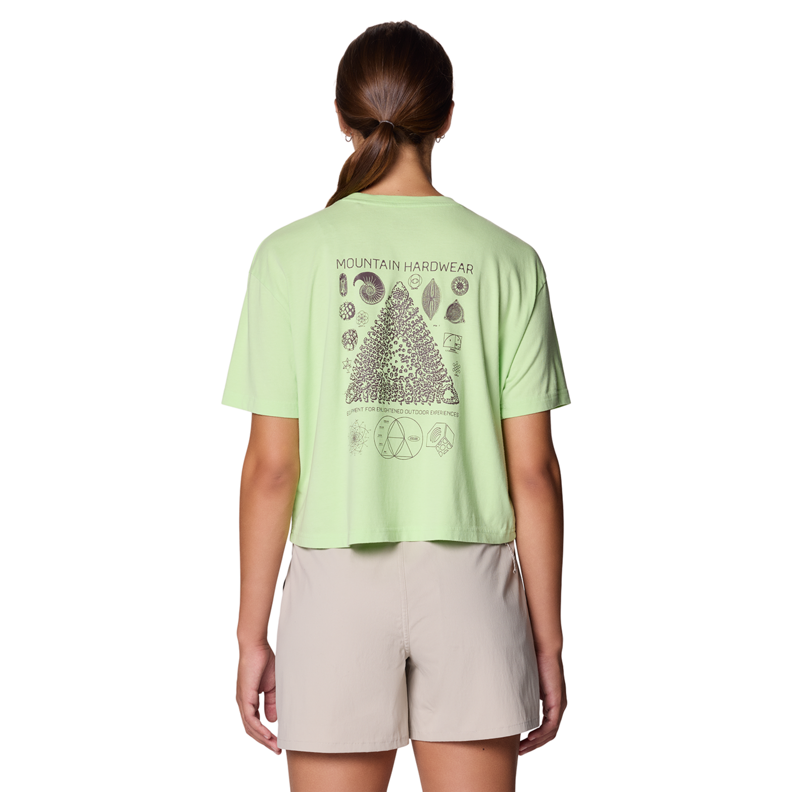 Mountain Hardwear W Fossils Boxy Crop in GRÜN
