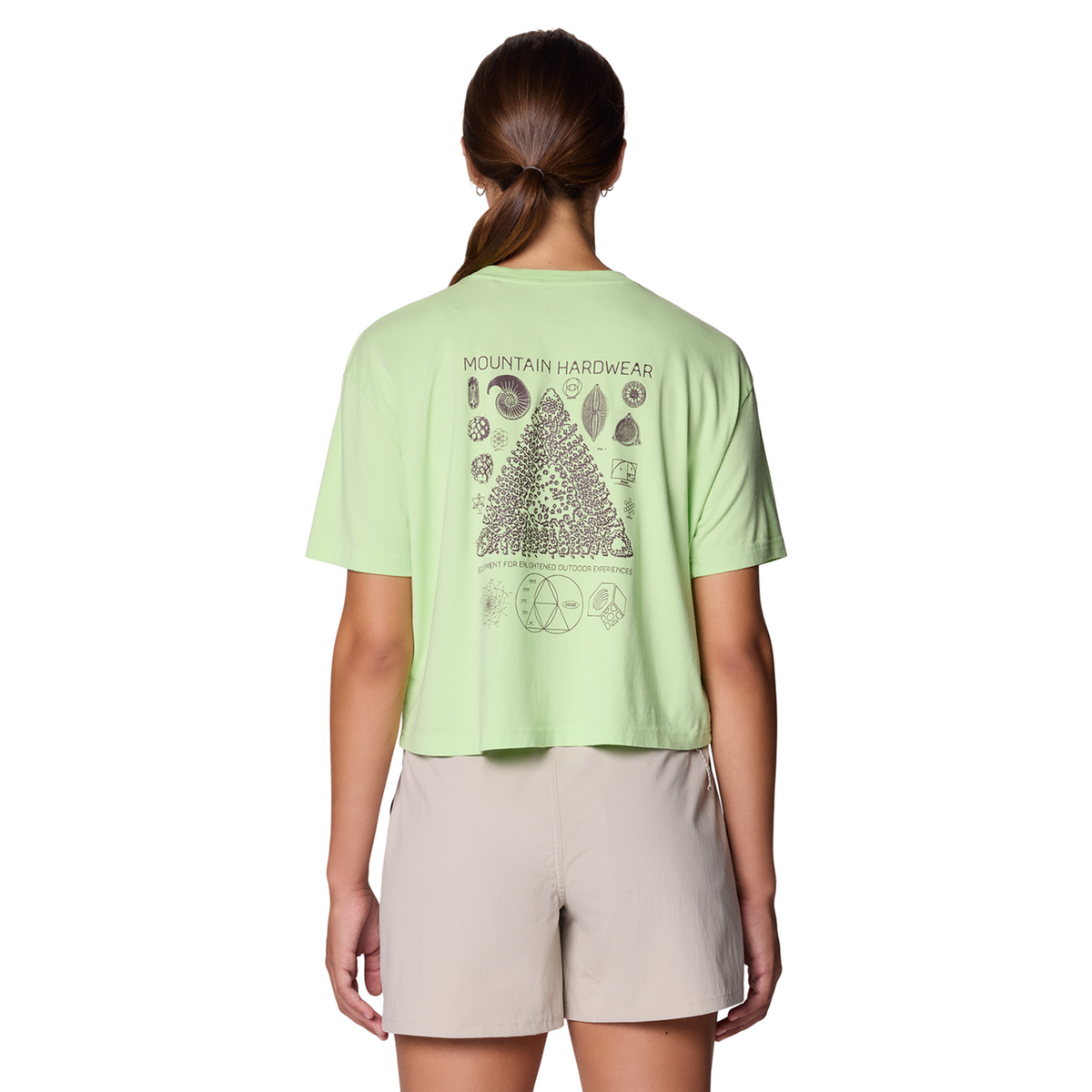 Mountain Hardwear W Fossils Boxy Crop in GRÜN