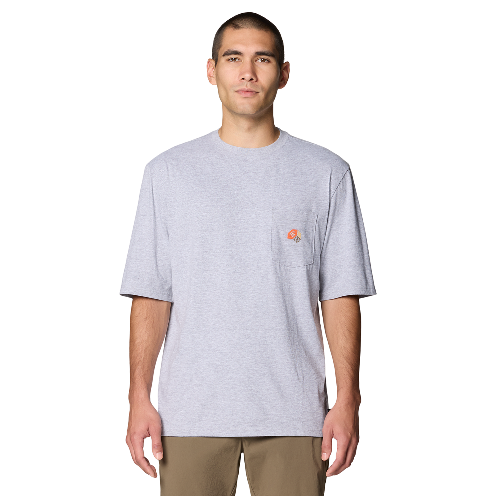 Mountain Hardwear M MHW Graphic Pocket SS 2 in GRAU