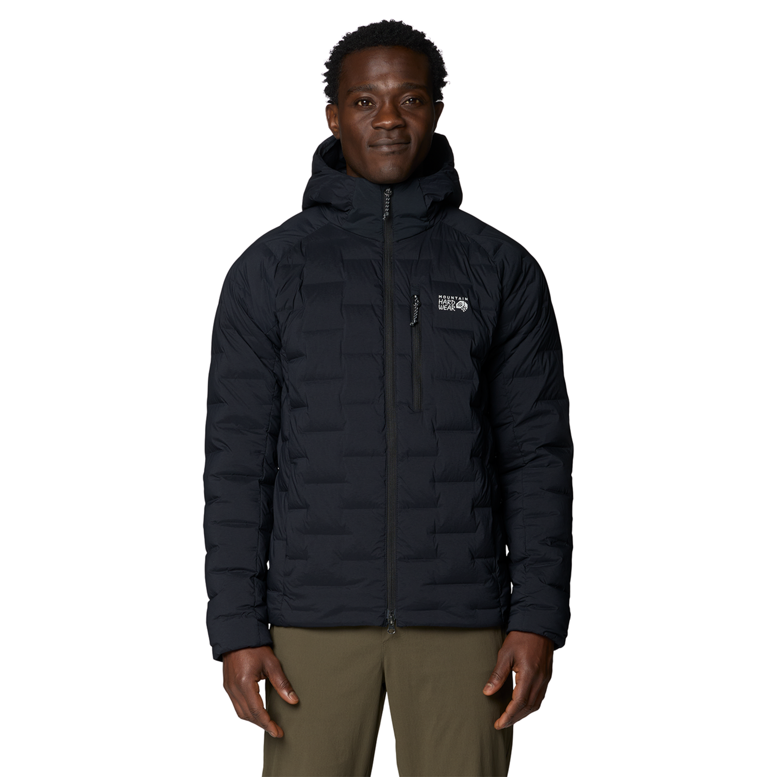 Mountain Hardwear M Stretchdown™ Hooded Jacket in SCHWARZ