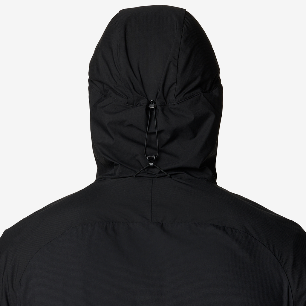 Mountain Hardwear M Kor AirShell™ Hybrid Hooded Jacket in SCHWARZ