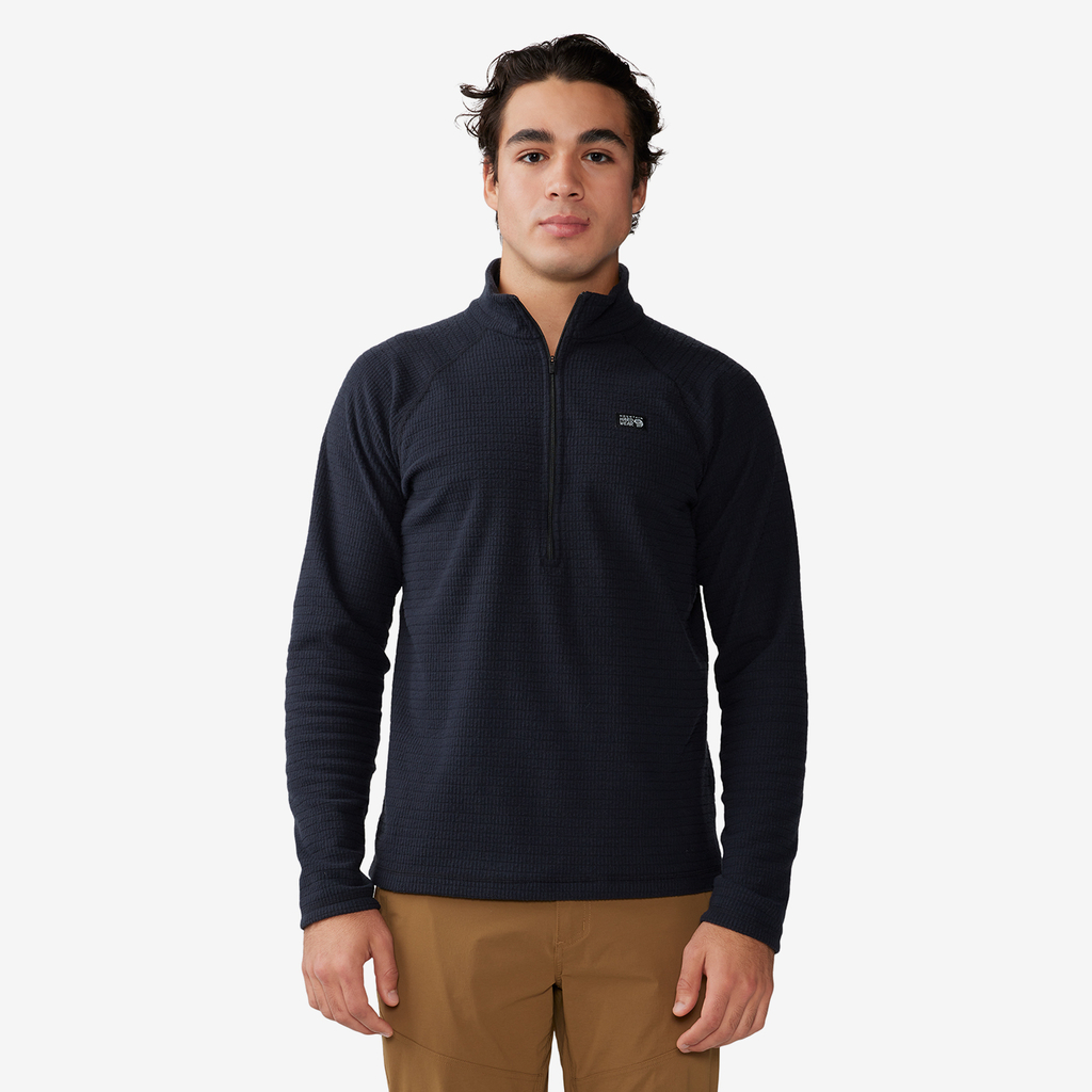Mountain Hardwear M Summit Grid™ Half Zip in SCHWARZ