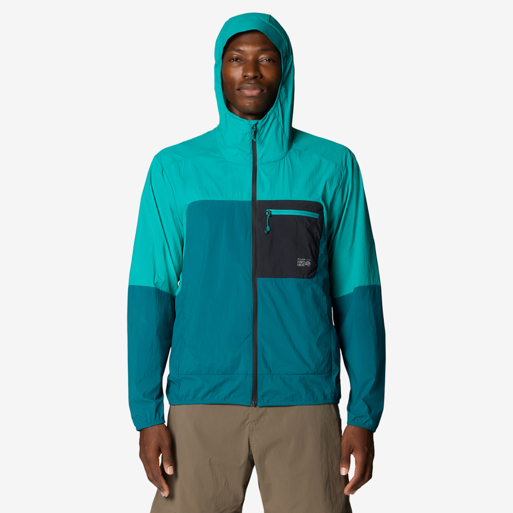 Mountain Hardwear M Wind Veil™ Hooded Jacket in GRÜN