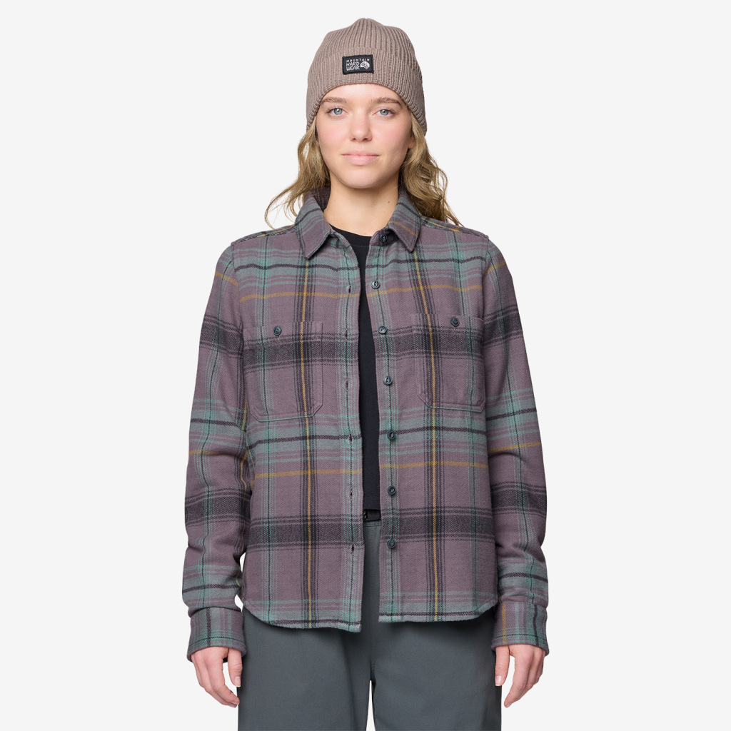 Mountain Hardwear W Plusher™ Long Sleeve Shirt in GRAU