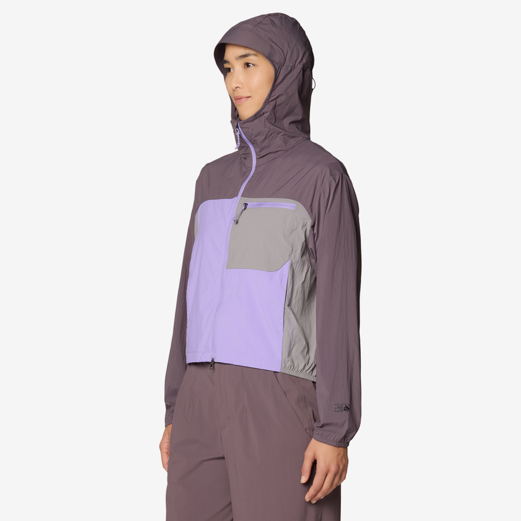 Mountain Hardwear W Wind Veil™ Hooded Jacket in VIOLETT