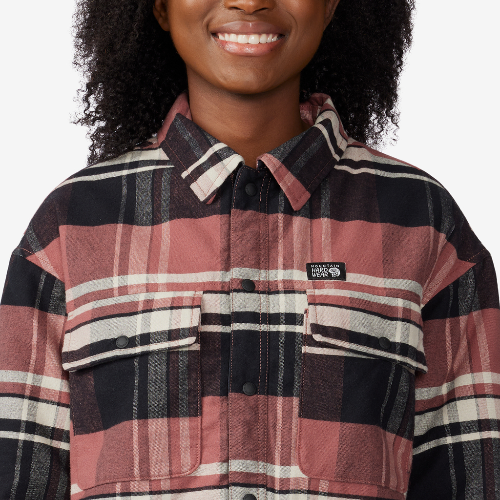 Mountain Hardwear W Flannel Shacket in ROT