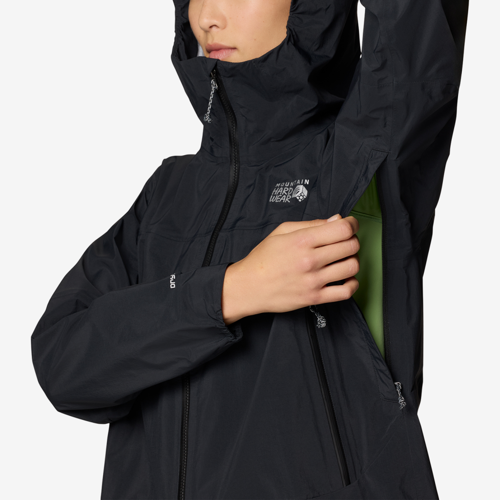 Mountain Hardwear W Cloud Cipher™ Hooded Jacket in SCHWARZ