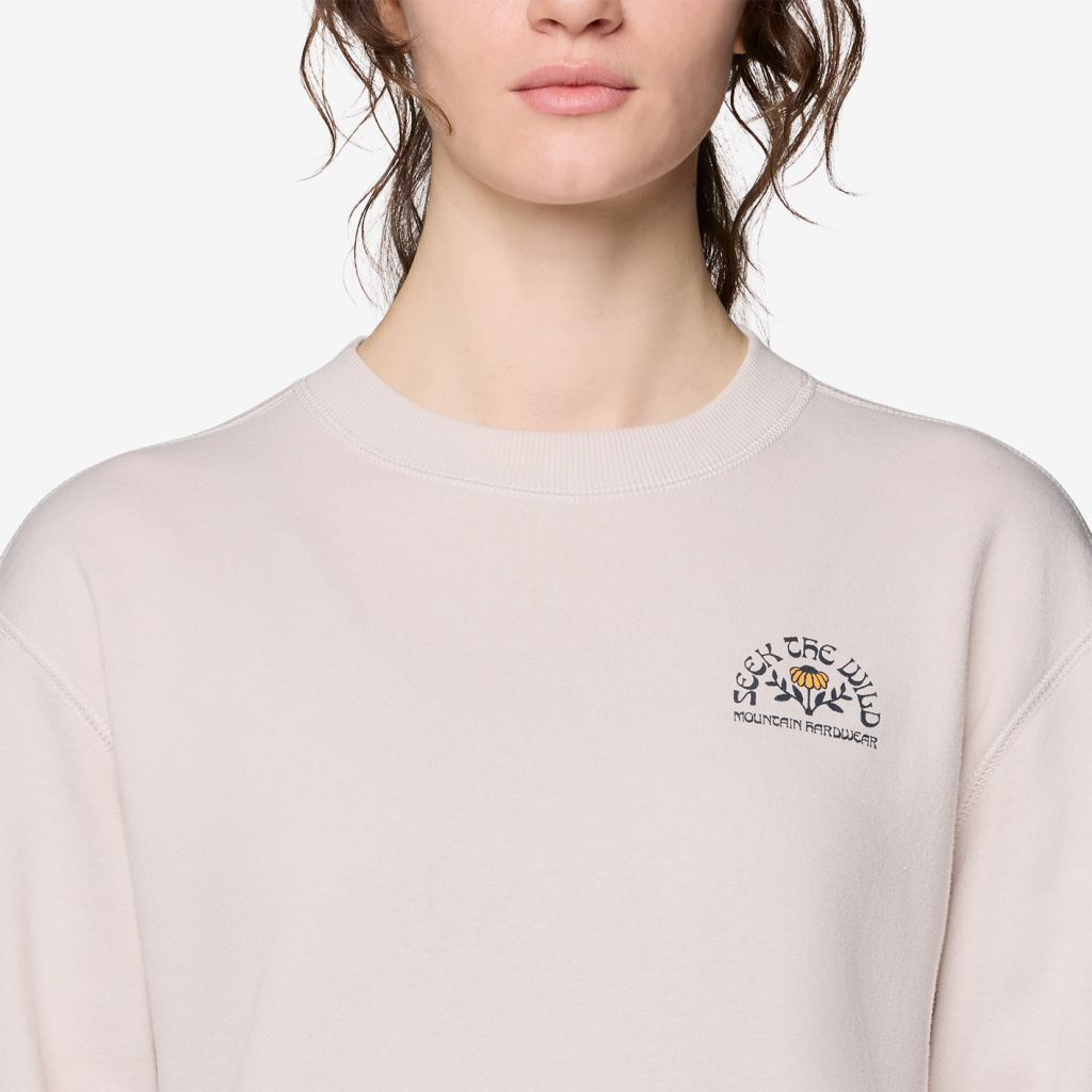 Mountain Hardwear W Seek Floral™ Pullover Crew in BEIGE