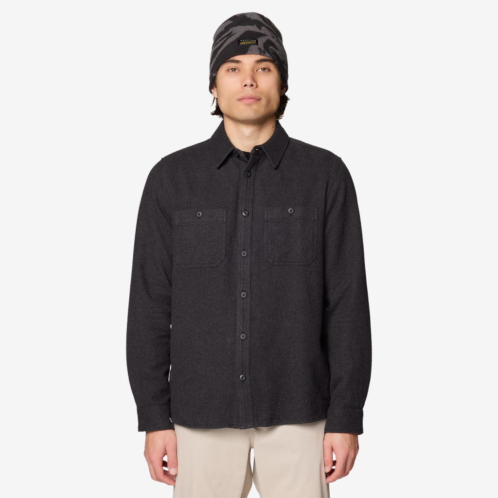 Mountain Hardwear M Plusher™ Long Sleeve Shirt in SCHWARZ