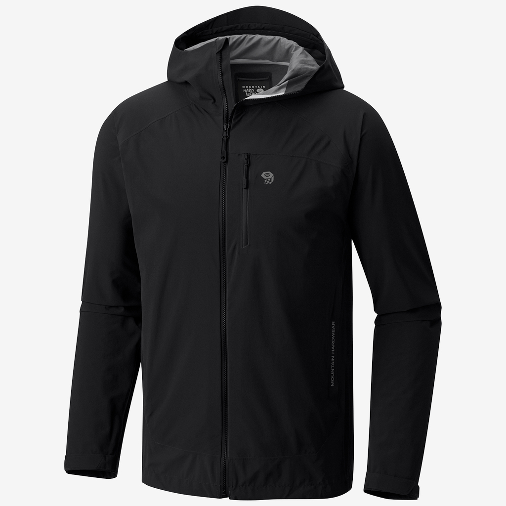 Mountain Hardwear M Stretch Ozonic Regenjacke für Herren in SCHWARZ