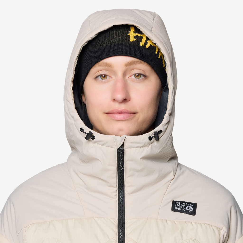 Mountain Hardwear W Après Pro™ Insulated Hooded Jacket in BEIGE