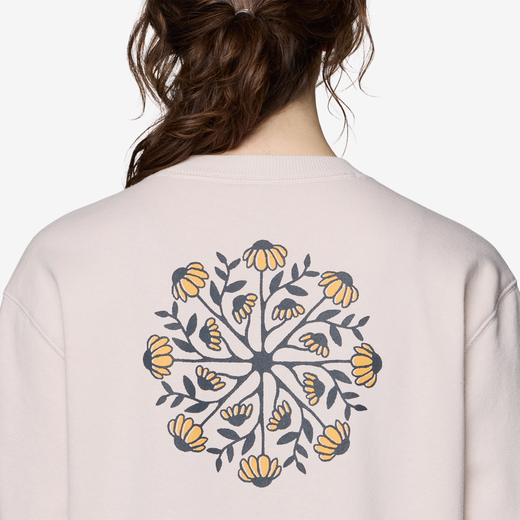 Mountain Hardwear W Seek Floral™ Pullover Crew in BEIGE