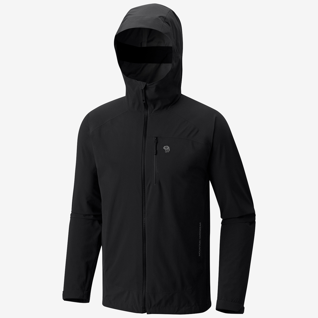 Mountain Hardwear M Stretch Ozonic Regenjacke für Herren in SCHWARZ
