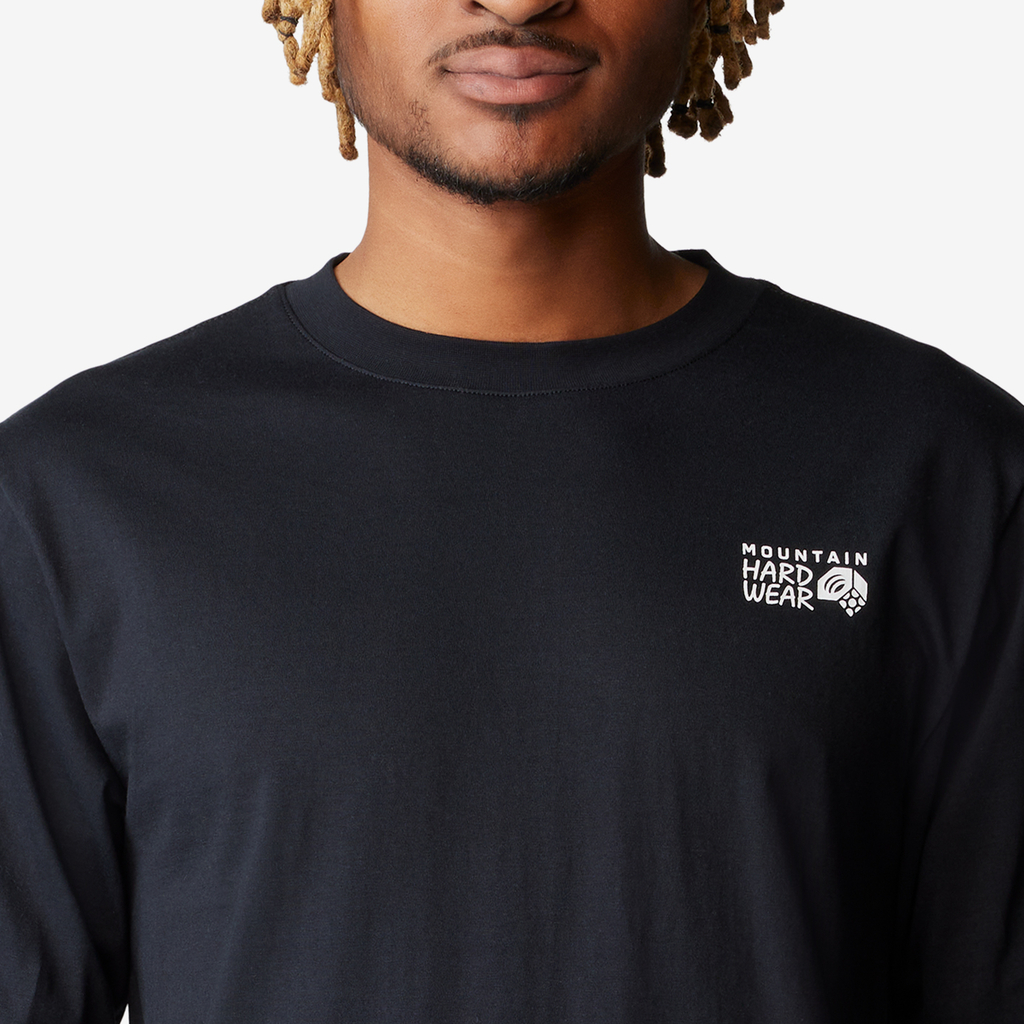 Mountain Hardwear M Box Logo M Long Sleeve in SCHWARZ