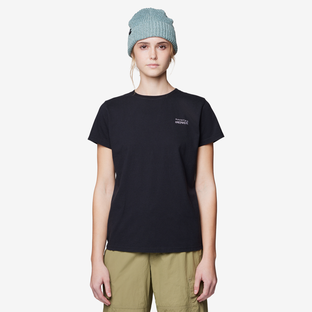 Mountain Hardwear W MHW Logo™ Short Sleeve in SCHWARZ