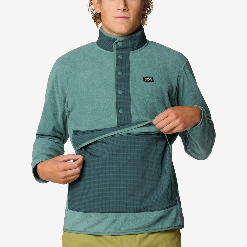Mountain Hardwear M Microchill™ Snap Pullover in BLAU